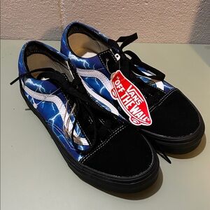Vans Old Skool Blue and Black Sneakers